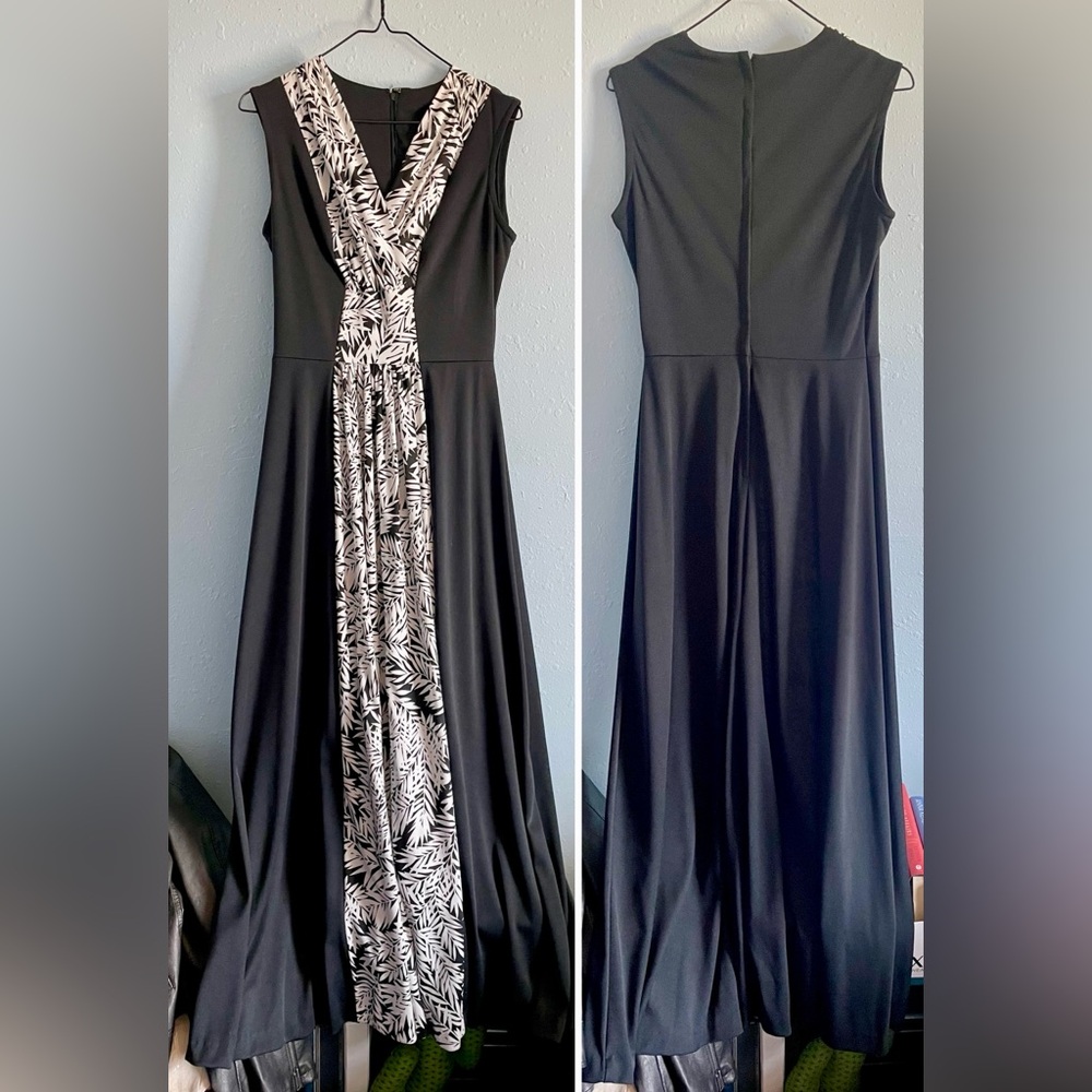 Navy tropical dress